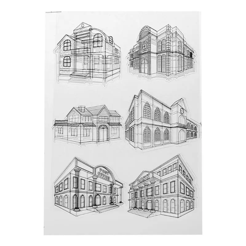 

House Silicone Clear Seal Stamp DIY Scrapbooking Embossing Photo Album Decorative Paper Card Craft Art Handmade Gift