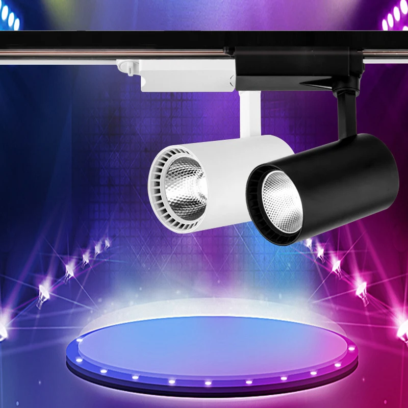 Минималистический черно-белый Track Light держатель универсальный разъем направление света Регулируемая направляющая лампа Mall выставочный офис освещение