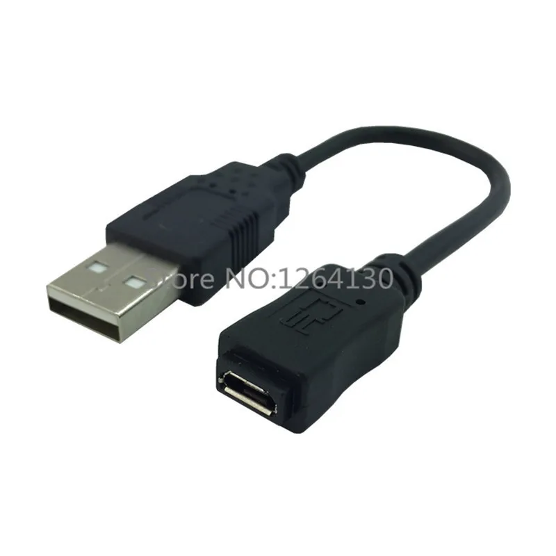 USB 2,0 штекер для Micro 5P гнездо Короткий кабель адаптер 10 см