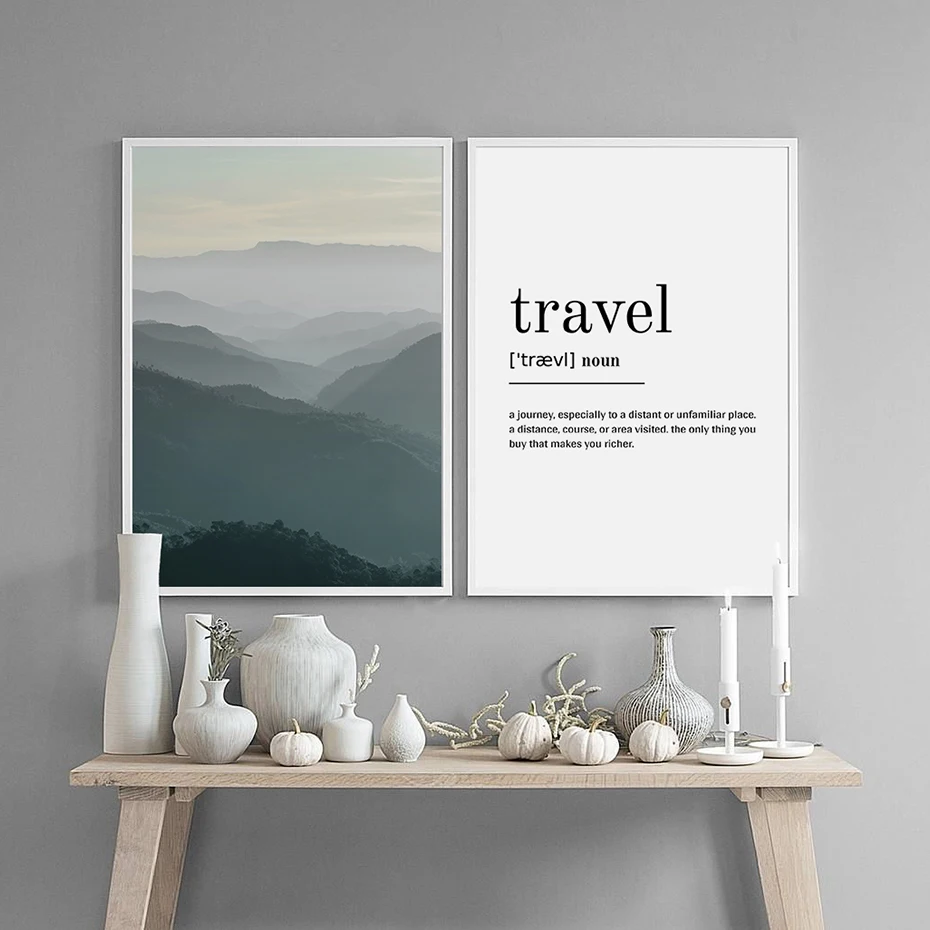 Posters-and-Prints-Mountain-Travel-Fog-Poster-Art-Nordic-Scandinavian-Decor-Wall-Picture-for-Living-Room