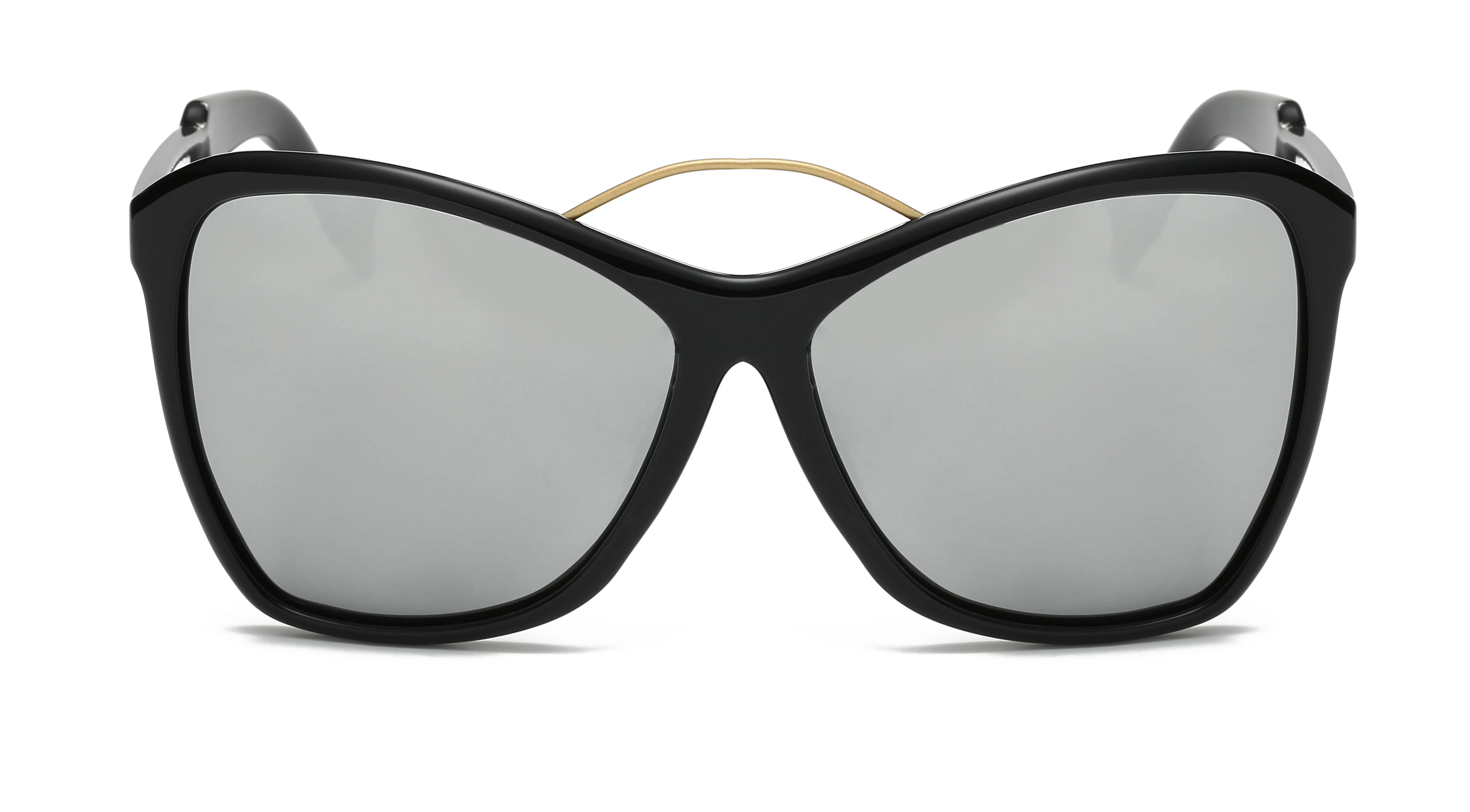 Women's Sunglasses New Polarized Sunglasses, Classic Retro Big Box Sunglasses Driving Mirror 807 Prescription Sunglasses - Lenses Color: Silver