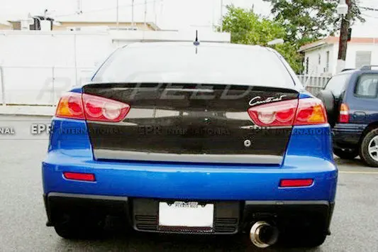 Автомобильный Стайлинг для Mitsubishi Evolution EVO 10 карбоновые накладки заднего угла