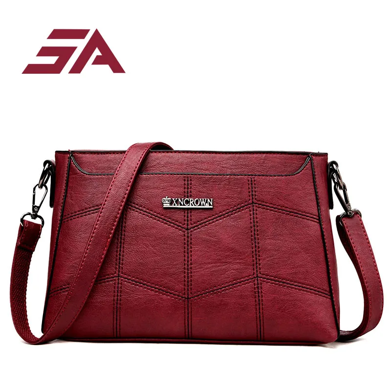 

SA Bag Women Bags Handbags for female Famous Brands Purses Leather Handbags Fashion Shoulder Bags 2018 High Quality