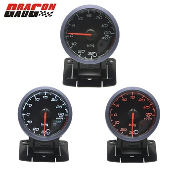 

60mm High speed stepper Auto Turbo boost gauge auto gauge warning function Automotive instrument pressure turbine gauge 0-30 PSI