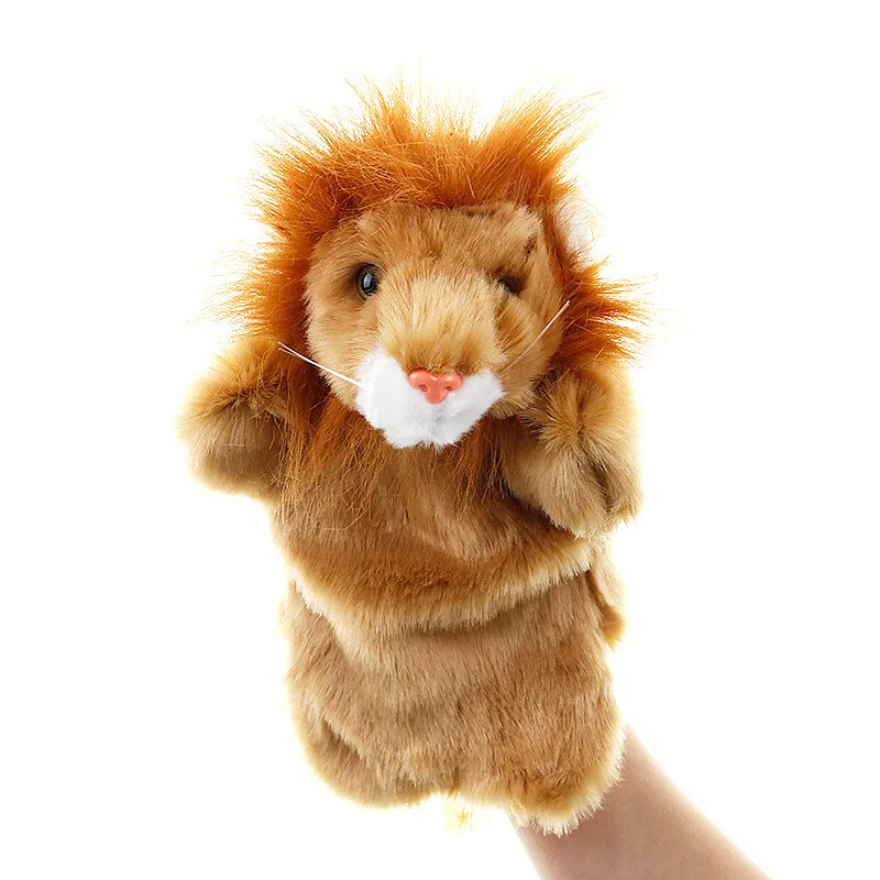 Наручная игрушка куклы Львы дети милая мягкая игрушка Животные Кукла сказка раннего образования обучения Детские игрушки Fantoche куклы