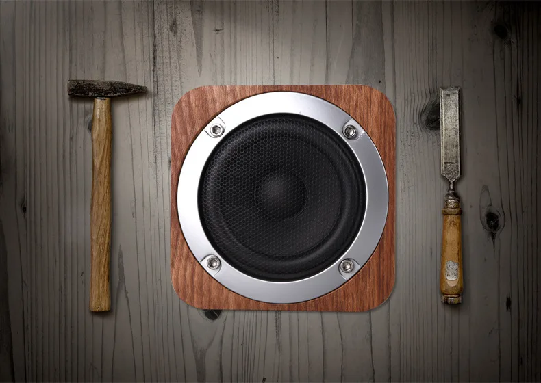 Shinco квадратный деревянный bluetooth-динамики портативный древесины звуковой карты сабвуфера подарок Desktop беспроводной мини-динамик