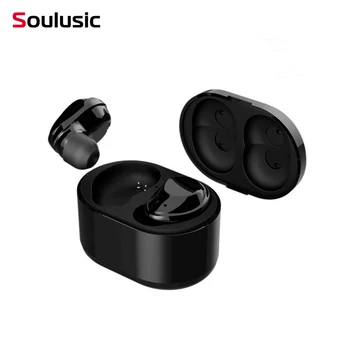 

Soulusic X6 TWS Wireless Bluetooth Touch Earphone Mini Twins Earpieces Stereo Handsfree Earbuds With Charging Box Microphone