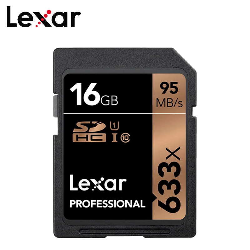 Lexar sd-карта 128 ГБ высокоскоростная карта памяти 32 Гб UHS-I флэш-карта 64 Гб 16 Гб до Макс 95 м класс 10 633x для камеры