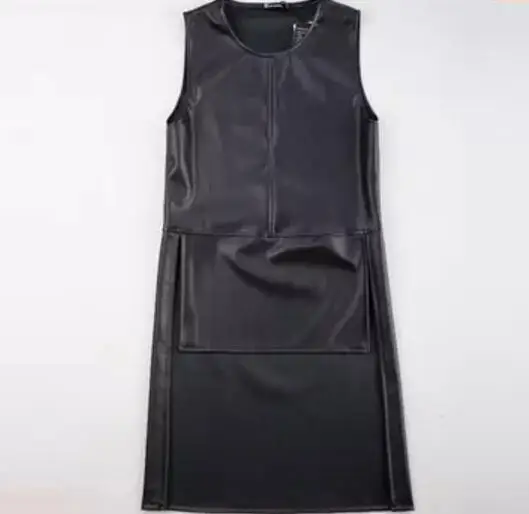 S-5XL! ночной клуб мужская одежда певица личности DJ DS смокинг жилет из искусственной кожи Модный размер плюс мужской бар Сценические костюмы