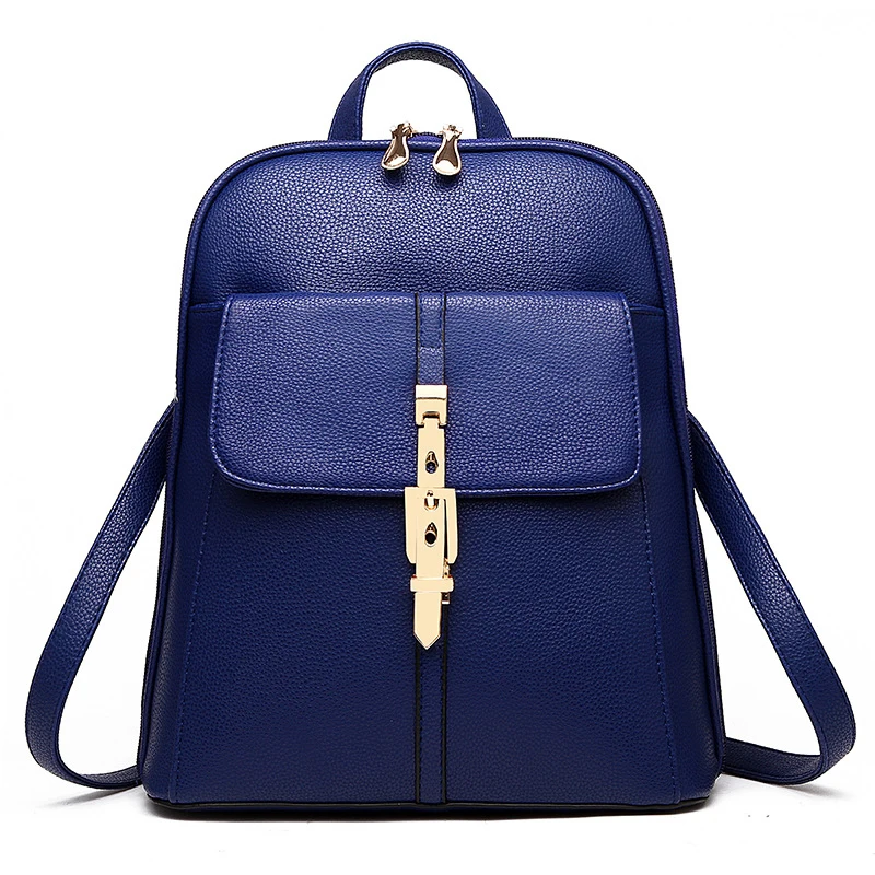 

2017 Women's Backpack Fashion Preppy Style High Quality Female Korean Backpack Brands PU Leather Schoolbag