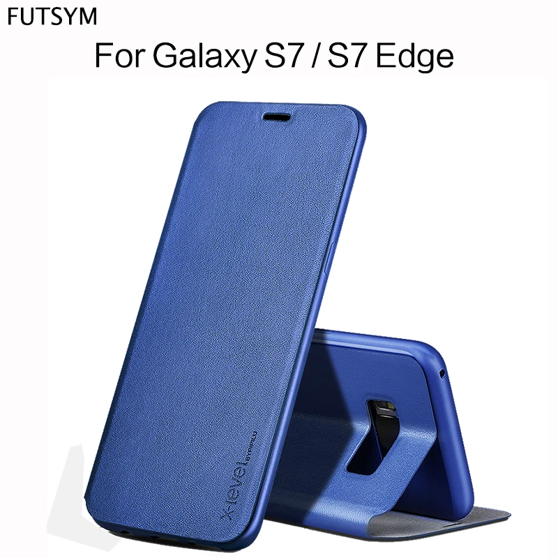 Flip Thin Case for Samsung Galaxy S7 S7 Edge Case Luxury 360 Shockproof