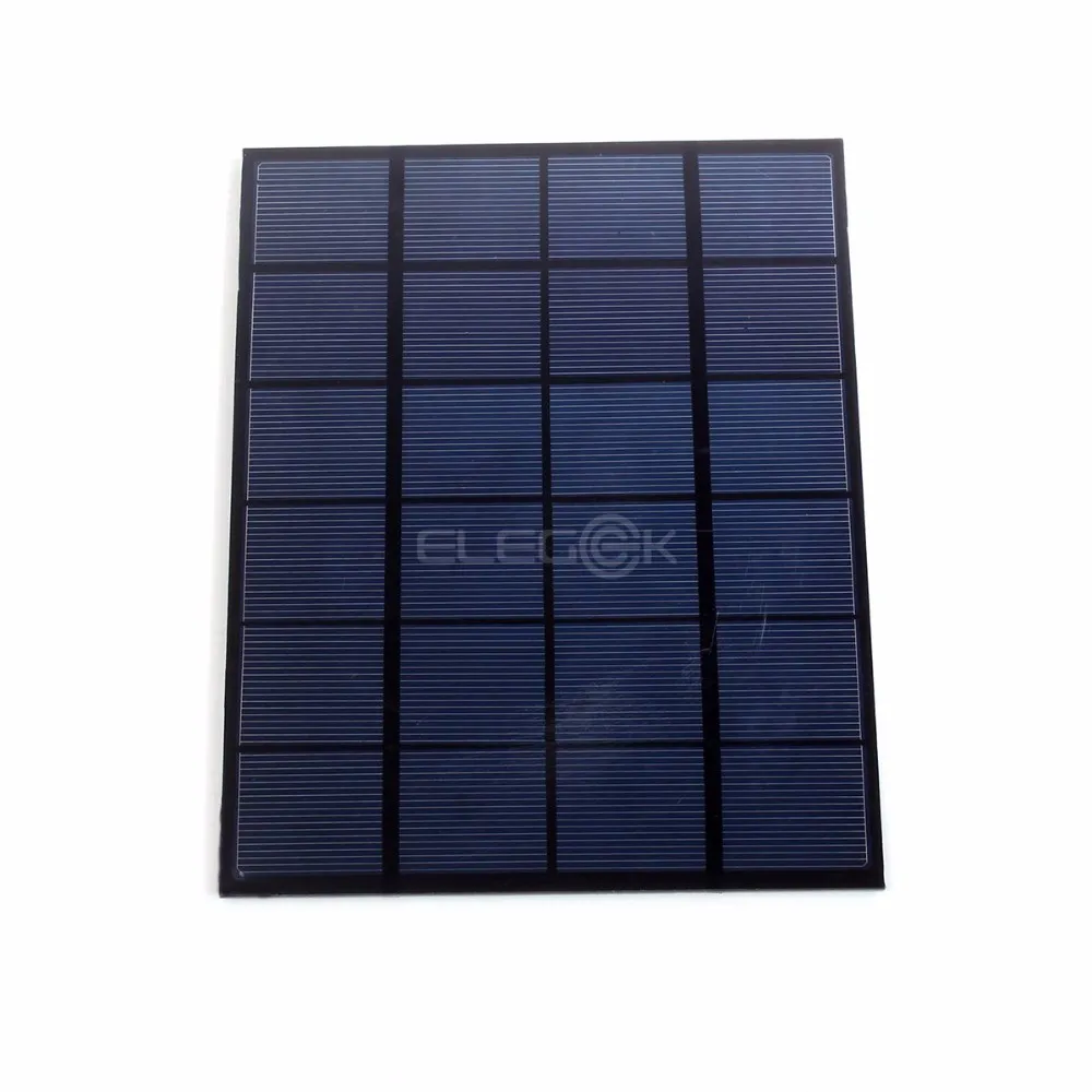 Elegeek 10 шт. 5 Вт 6 В поликристаллического кремния солнечных батарей Мини DIY Панели солнечные 6 В Pet DIY Панели солнечные для Тесты 165*210 мм