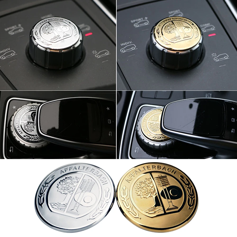 

Car Center Console Knob Sticker for AMG Mercedes Benz W212 W163 W202 Apple Tree Car Start Stop Button Streeing Wheel Sticker
