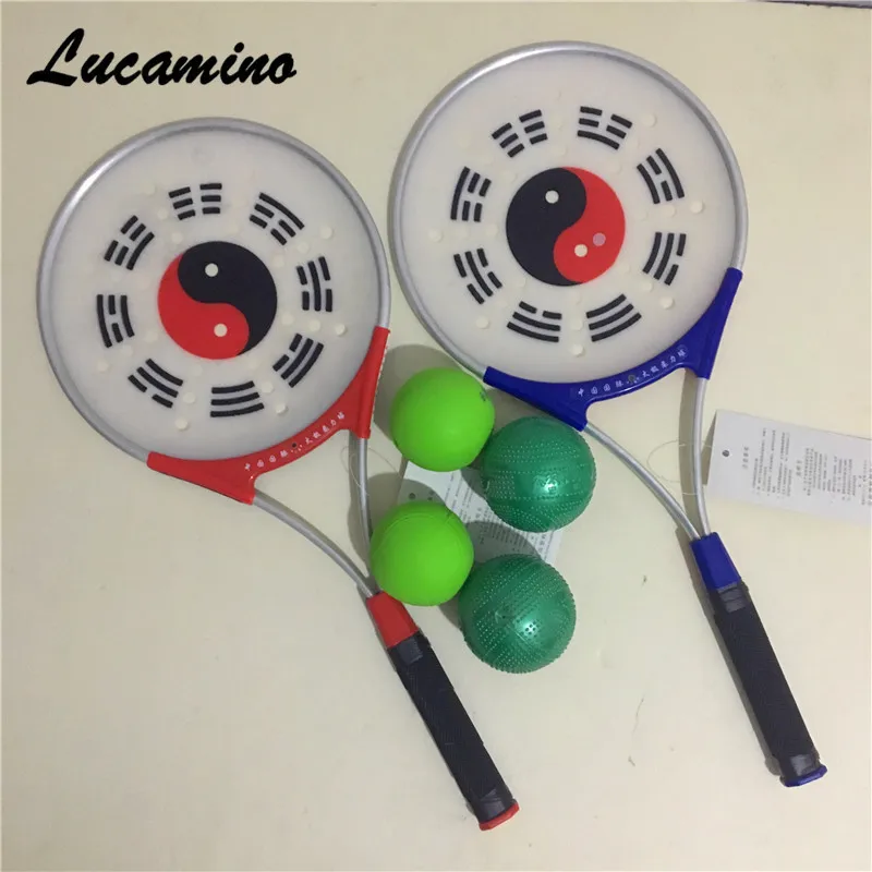 Китайские китайские ушу боевые искусства Kongfu Taiji Rouli Ball Sports набор ракеток Tai Chi 2