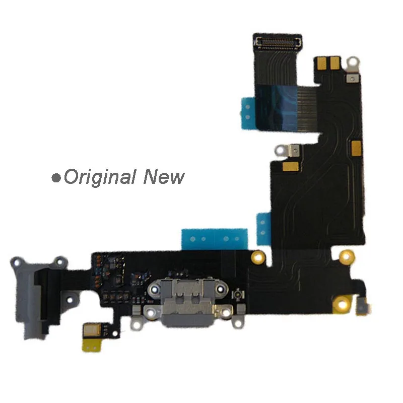 10 шт. зарядный порт для iphone 6 plus, плоское Зарядное устройство Док-станция с аудиоразъемом гибкий кабель для замены iphone