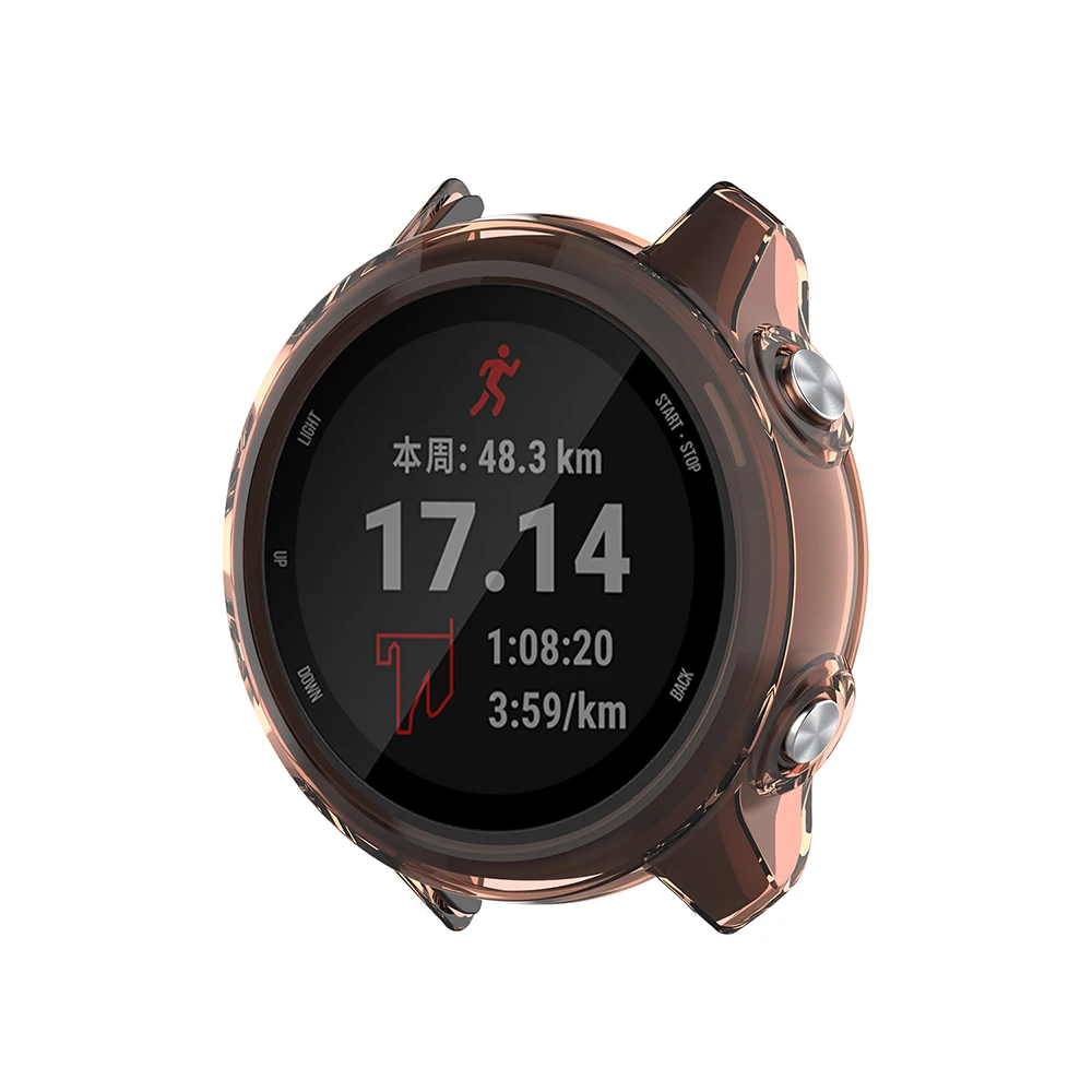 Резиновый защитный бампер из ТПУ рамка для Garmin Forerunner 245 чехол музыкальных часов