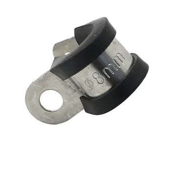 

10X 5mm 6mm 8mm 10mm 13mm 16mm 21mm 35mm 50mm Cable Wire Hose Pipe Clamp R Clips Rubber Lined Tube Pipe Mounting Bracket kit