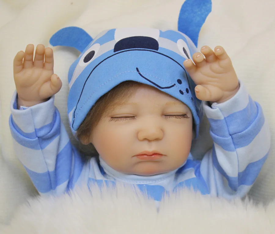 50 см спальный Bebe куклы силиконовые возрождается Куклы BABY ALIVE мягкие Средства ухода за кожей очаровательны Boneca Кукла реборн для подарок для девочек