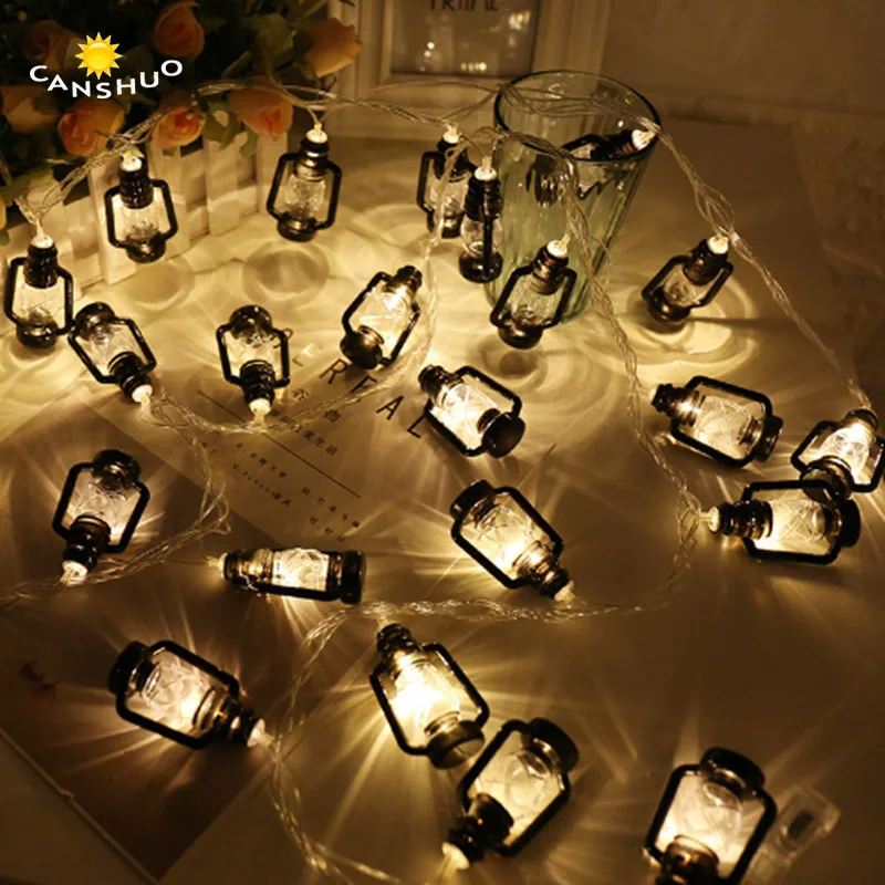 

LED Water Oil Lamp String Lights Retro Style Battery Christmas fairy lights 2m/4m garland for outdoor Garden Holiday Decoration
