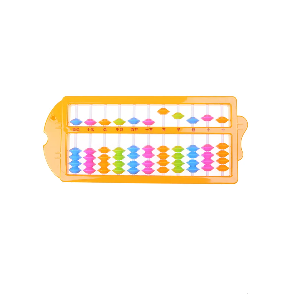 11 стержней математические игрушки Abacus, обучающее образовательное изделие, подходит для студентов и детей - Цвет: Цвет: желтый