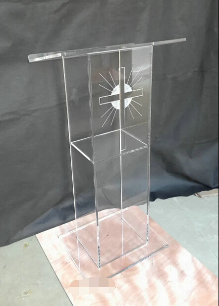 

Christian Church Supplies Church lectern concierge desk conference table lectern Acrylic rostrum sermon station