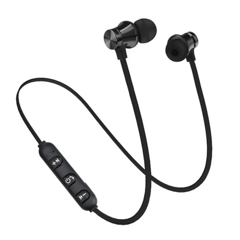 XT-11 Bluetooth наушники, Спортивные Беспроводные наушники, Bluetooth гарнитура, наушники с микрофоном для iPhone 6 X samsung S10 Xiaomi - Цвет: Черный