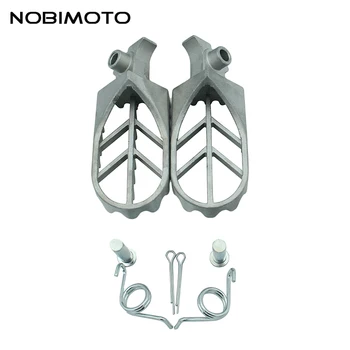 

New Motorcycle Foot Pegs Pedals Foot Rests Peg Fit For Yamaha 50cc-250cc Pit Dirt Trail Bike Motorcycle Motorcycle Parts CNC-186