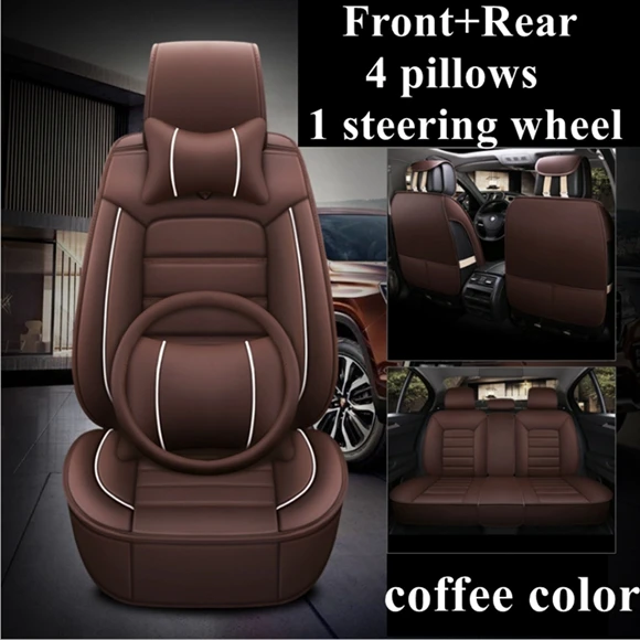 coffee luxury 5 Автомобильное сиденье крышка для Land Rover freelander 2 Discovery Sport Range Rover велар(Land Rover Range Rover Jaguar XE XF XJ E-PACE F-PACE I-PACE XFL - Название цвета: coffee luxury