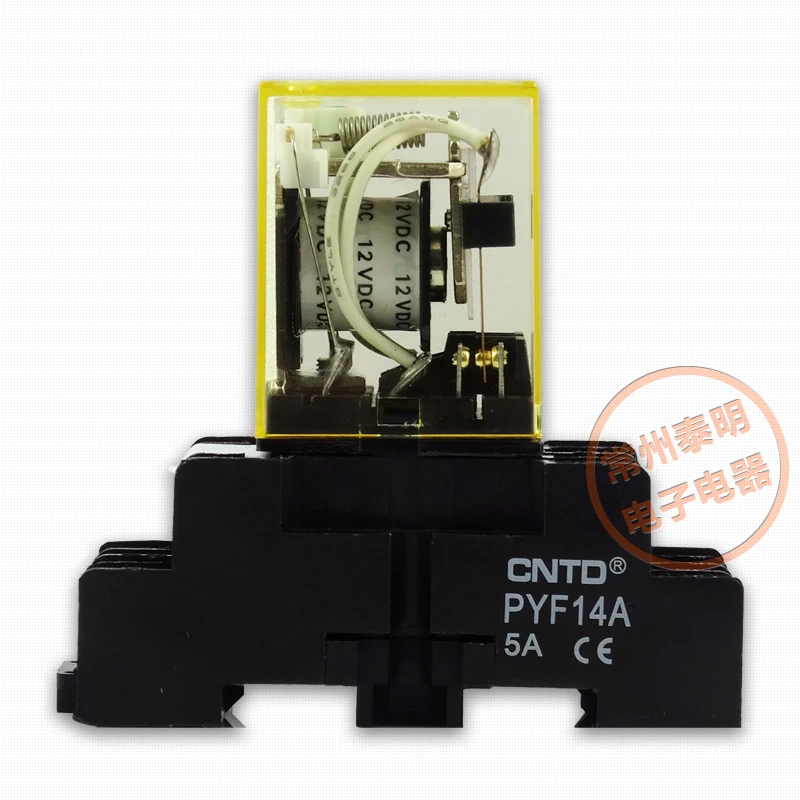 PYF14A-E Чанг был CNTD небольшой HH54P промежуточное электромагнитное реле база транспозонов 14 футов 4 MY4NJ