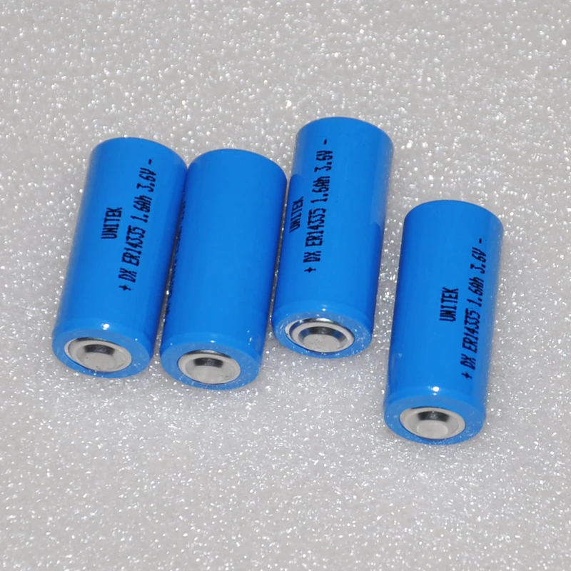 4 шт. UNITEK 3,6 V 2/3AA liSOCL2 литиевая батарея ER14335 14335 ячейка 1600mah PCL сухая Первичная батарея Замена для TADIRAN TL-4955