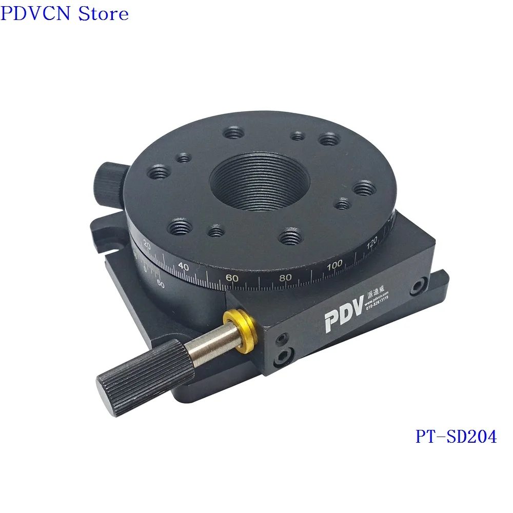 PT-SD204 R оси ручной вращающийся этап вращающейся платформы, руководство Стадия вращения диаметр 73 мм Стадия вращения