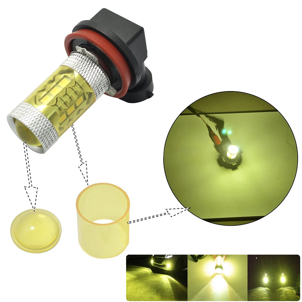 Lâmpadas Led e Tubos brilhante 6000 k branco/amarelo auto Socket : h3 h4 h7 H11 Hb3