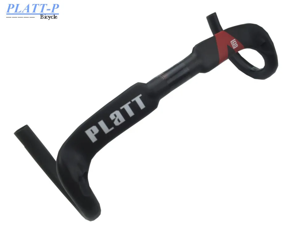 PLATT-SUP руль полностью из углеродного волокна для шоссейного велосипеда UD с блестящей отделкой 40/42/44 см, кабель маршрутизации