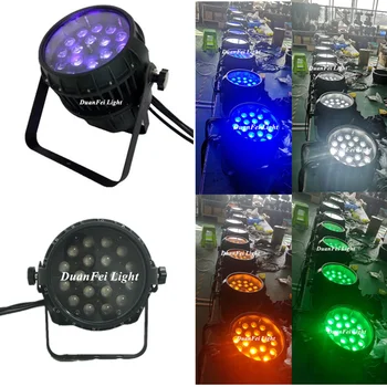 

4 unites Outdoor party lights RGBWA UV Zoom Par Wireless LED Par Can Ip65 led rgbwauv zoom par 18*18w