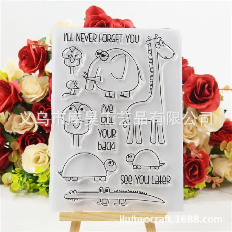

Animal Transparent Clear Stamps / Silicone Seals for DIY scrapbooking photo album/Card Making