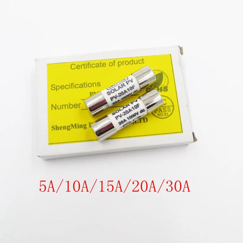 1 шт. Солнечная энергия плавкая страховочная труба 5A/10A/15A/20A/30A