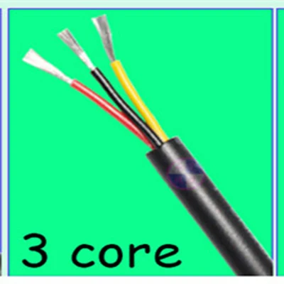 10 м ПВХ куртка кабель UL2464 2C/3C/4C/5C 24AWG многожильный луженый медный провод аудио кабель сигнальный провод кабель питания - Цвет: 24AWG 3core
