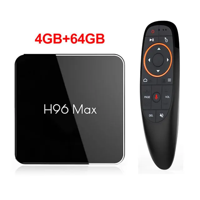 ТВ коробка H96 max x2 Android 8,1 коробка 4 Гб оперативной памяти, 32 Гб встроенной памяти, 64 ГБ Amlogic S905X2 Поддержка IPTV BT4.0 двухъядерный процессор Wi-Fi 4 K Youtube Media Player h96max плюс - Цвет: 4GB 64GB ATV