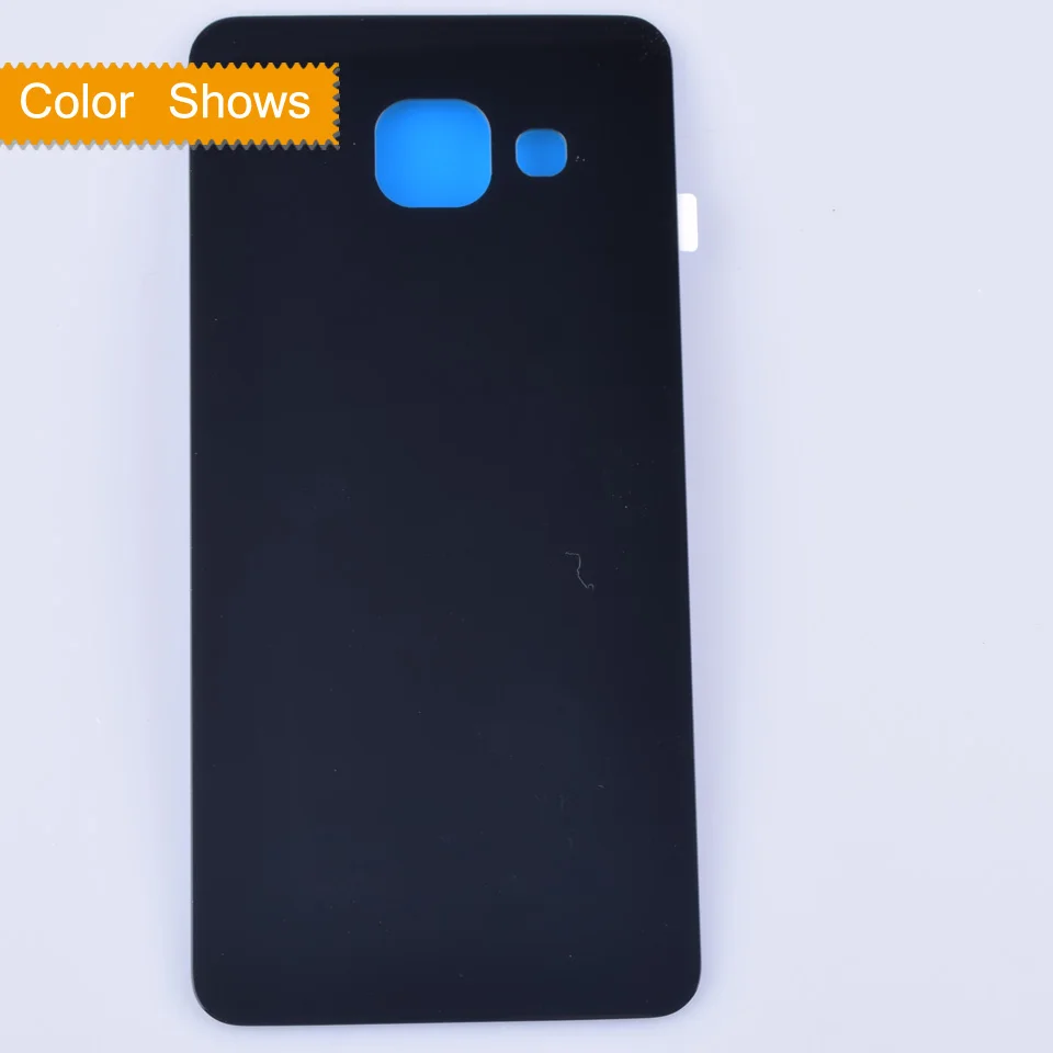 50 шт./лот для samsung Galaxy A310 A310F A3100 сзади Батарея случае 3D Стекло чехол на заднюю крышку для samsung A3 задняя дверь Дело - Цвет: Черный