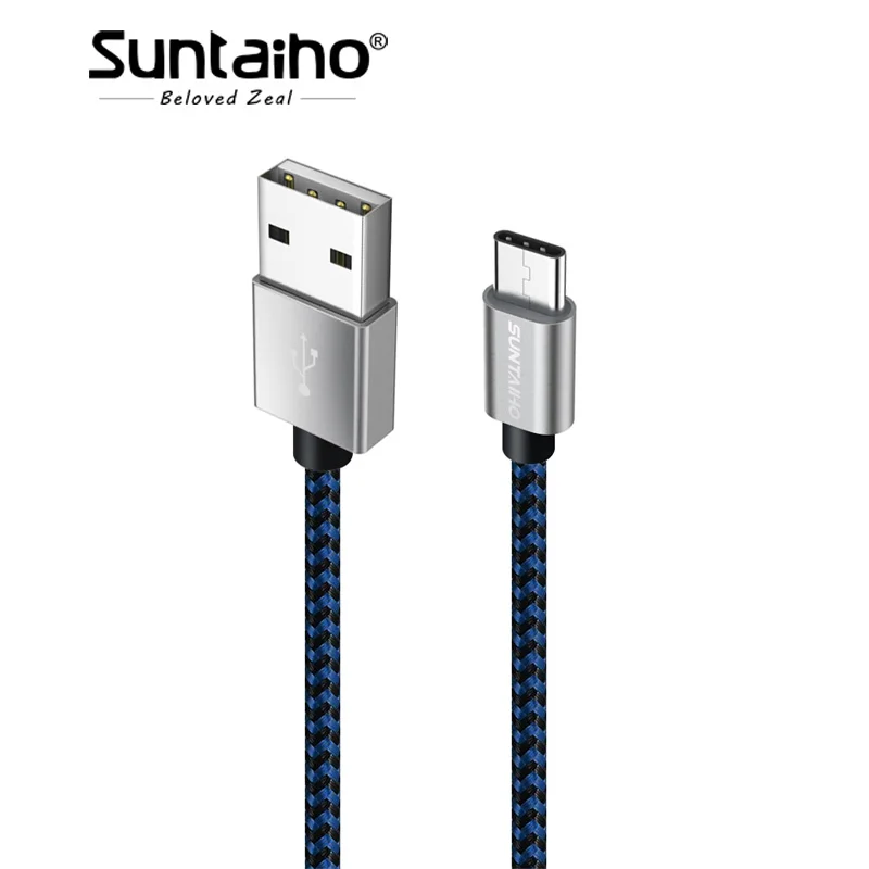 Suntaiho 6V 3A 3,1 usb type C быстрое зарядное устройство данных нейлоновый кабель для Xiaomi 5 5C 5S 5S Plus 6 7 Xiaomi mi9 для One Plus 2 3 5 Yota