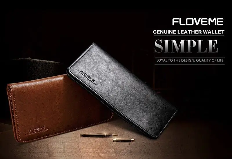 Для iPhone XS MAX XR 8 Plus для samsung Galaxy S9/S8 Plus Note 9/8 натуральная FLOVEME кожаный бумажник пакет Кошелек сумка чехол