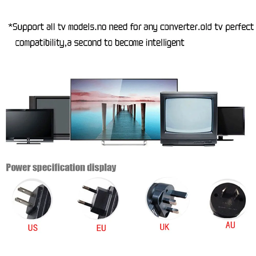 Powstro интеллектуальный HD tv Box Android9.0 несколько интерфейсов мультимедийный плеер телеприставка Поддержка всех ТВ для домашнего кинотеатра игры