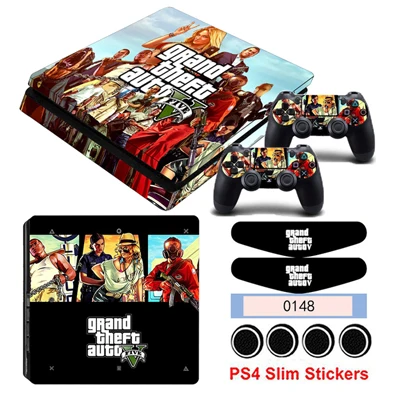 YSP4S-0292 PS4 тонкие наклейки для Playstation 4 Slim консоли и контроллер Hot игры наклейки для оформления поставляется с свет бар Стикеры и заглушки - Цвет: YSP4S-0292