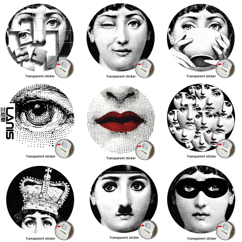 NO.1-28 дизайнер Fornasetti обои такие же, как прозрачные наклейки для украшения гостиной 1 шт