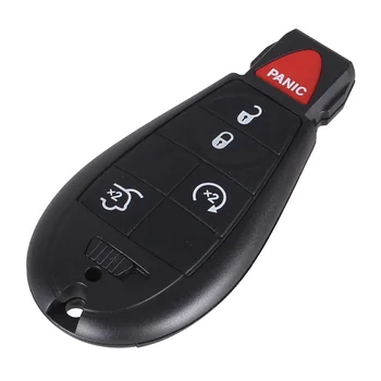 Chiave telecomando per DODGE Challenger Charger Magnum Grand Caravan di Ram - KEYYOU Keyless Entry 5 Bottoni Chiave A Distanza Fob Caso di Borsette Con Stelo della