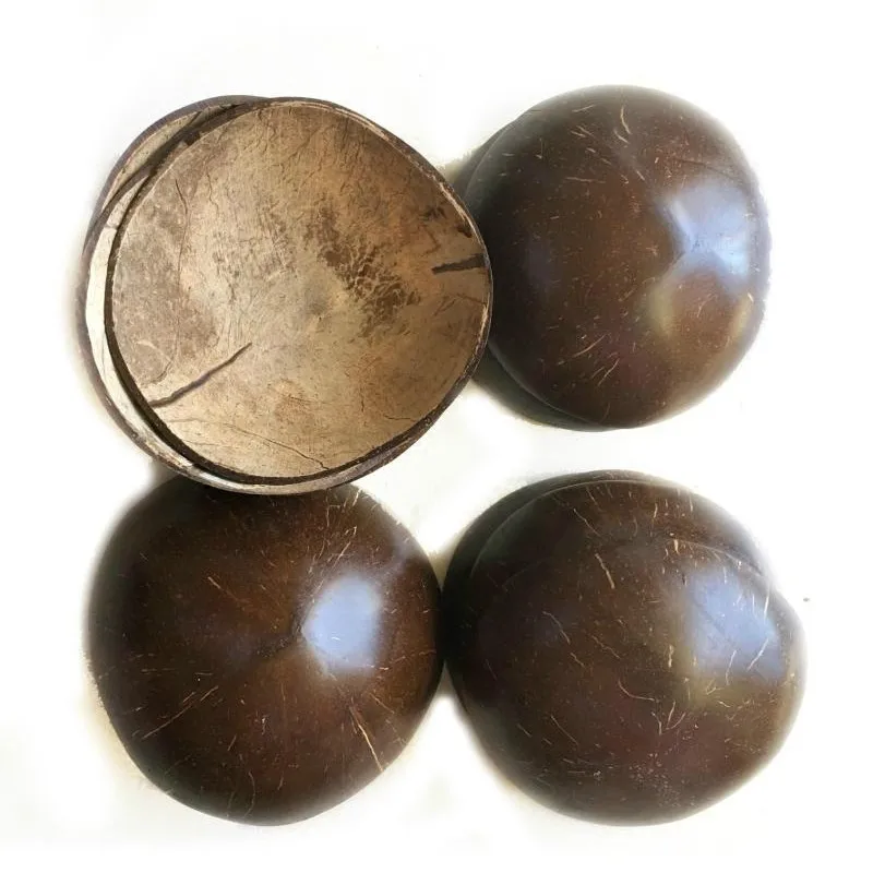 

Creative DLY Natural Keys Container Coconut Shell Bowl Shell Mosaic Wood Bowl Creative Decoration Storage Candy Bowl A