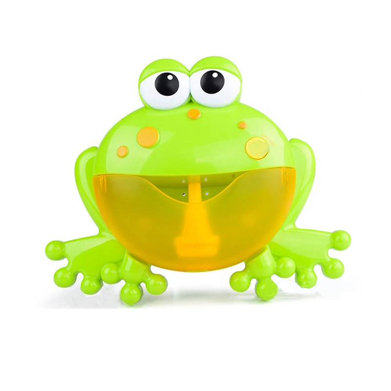 frog without box Открытый 5 челнока Ванна игрушка для детей присоска пузырь чайник музыка Ванная комната Душ Ванна мыло пузырь машина вода игрушка - Цвет: frog without box