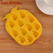 Holaroom, форма для льда, бар, вечерние, для напитков, лоток для льда, силиконовая форма ананаса, кубик для заморозки, форма для мороженого, ванны для мороженого