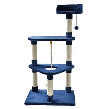 

Cat Furniture Climbing Frame Cat Scratching Post Playing For Fun Pet Training Climbing With Ball Sisal Fabric Pet Supplier