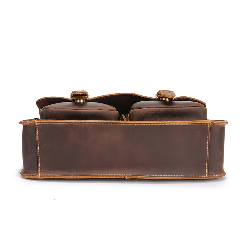 BOLEKE дизайн crazy horse кожа мужская сумка через плечо Курьерская сумка, досуг из воловьей кожи ретро многофункциональная сумка кожаная сумка